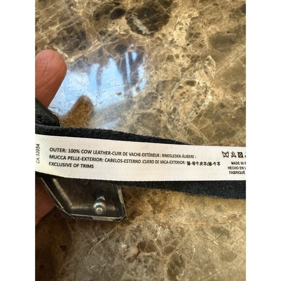 Free People Welcome To The Jungle Black Belt 100% Leather MSRP $98 Size Xs/S - Picture 8 of 9